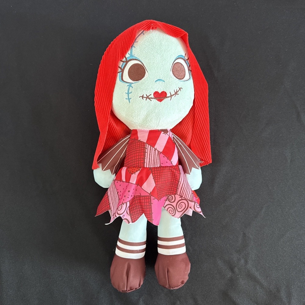 New The Nightmare Before Christmas Valentine's Day Sally 16" Plush,‎ Heart Dress